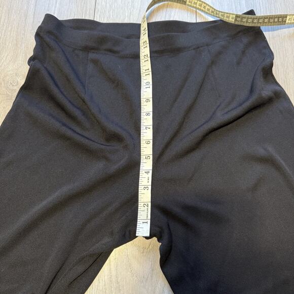 Exclusively Misook Pants Women L Wide Leg Pull on Acrylic Knit Stretch Black - Picture 6 of 11